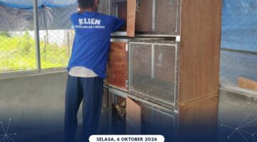 PEMBERSIHAN KANDANG AYAM OLEH KLIEN PEMASYARAKATAN BAPAS KELAS I MEDAN